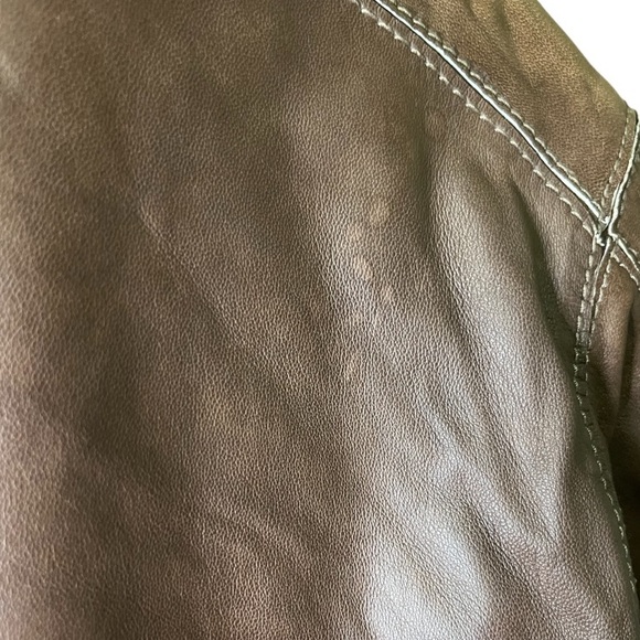 SOLD ! VTG ANDREW MARC Genuine Leather Rabbit Fur Thermolite Jacket - Picture 15 of 16